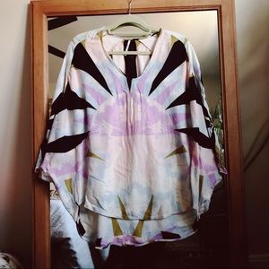 Free People Geometric Blouse Tunic